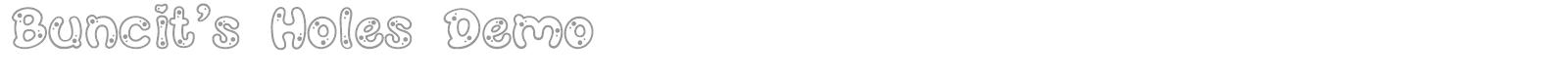 Buncit's font preview